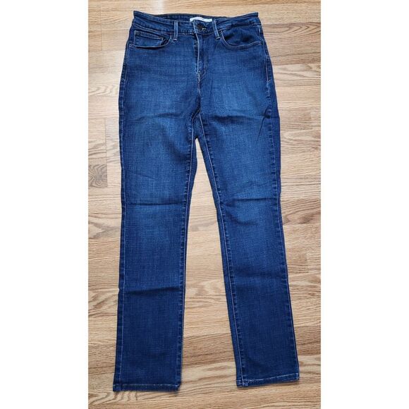 Levi's Women's Straight Leg Jeans - Dark Blue - Picture 2 of 8